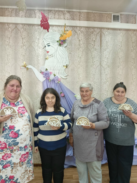 Салфетница из джута.