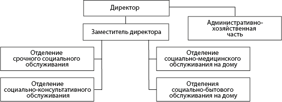 Структура ГБУ «Центр социального обслуживания граждан пожилого возраста и инвалидов Вознесенского муниципального округа»